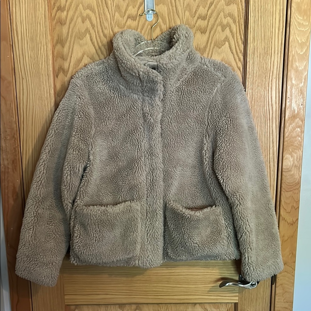 Cozy Tan Sherpa Jacket
